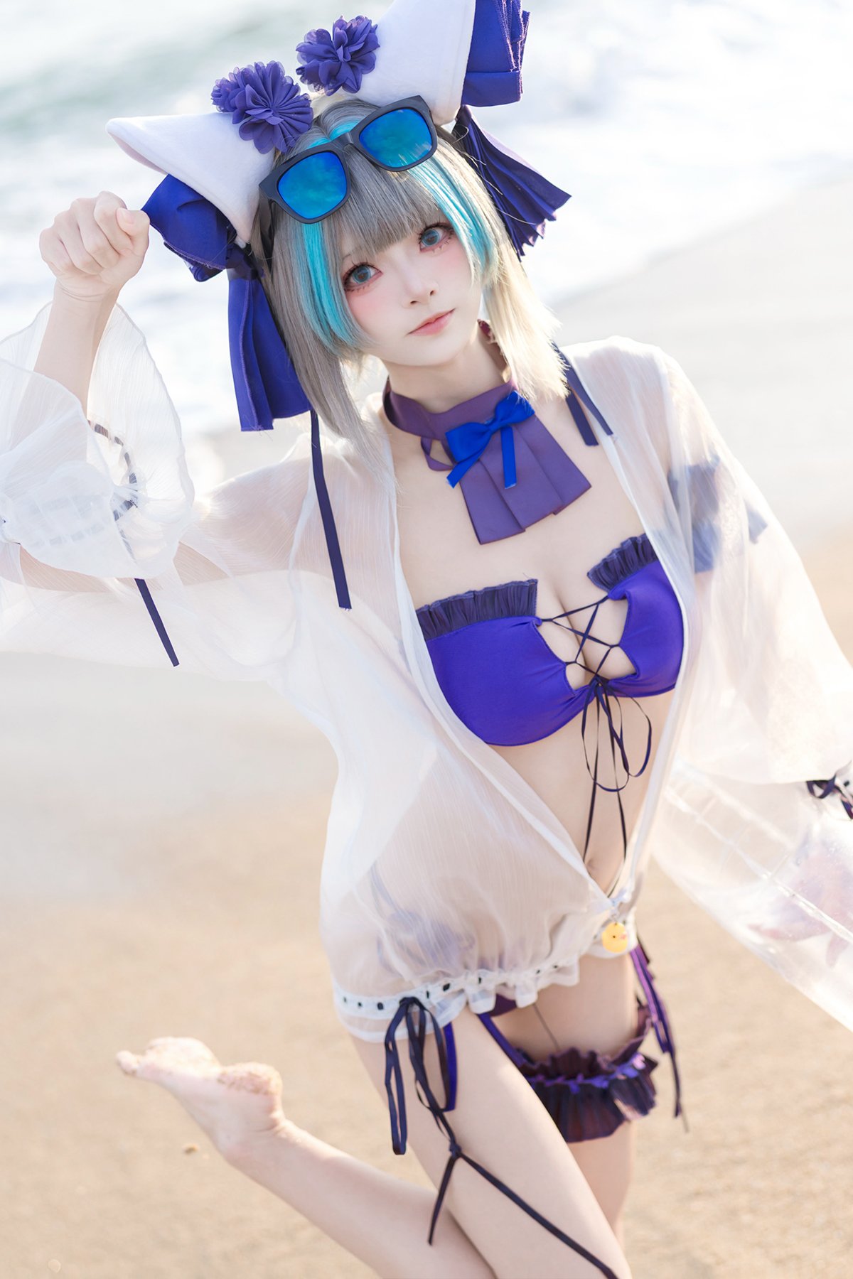 Coser@九柒喵 – 碧蓝航线 柴郡泳装