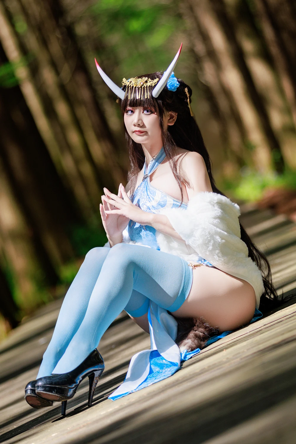 Cosplay 阿雪雪 – 能代旗袍 3 Cosplay 阿雪雪 – 能代旗袍