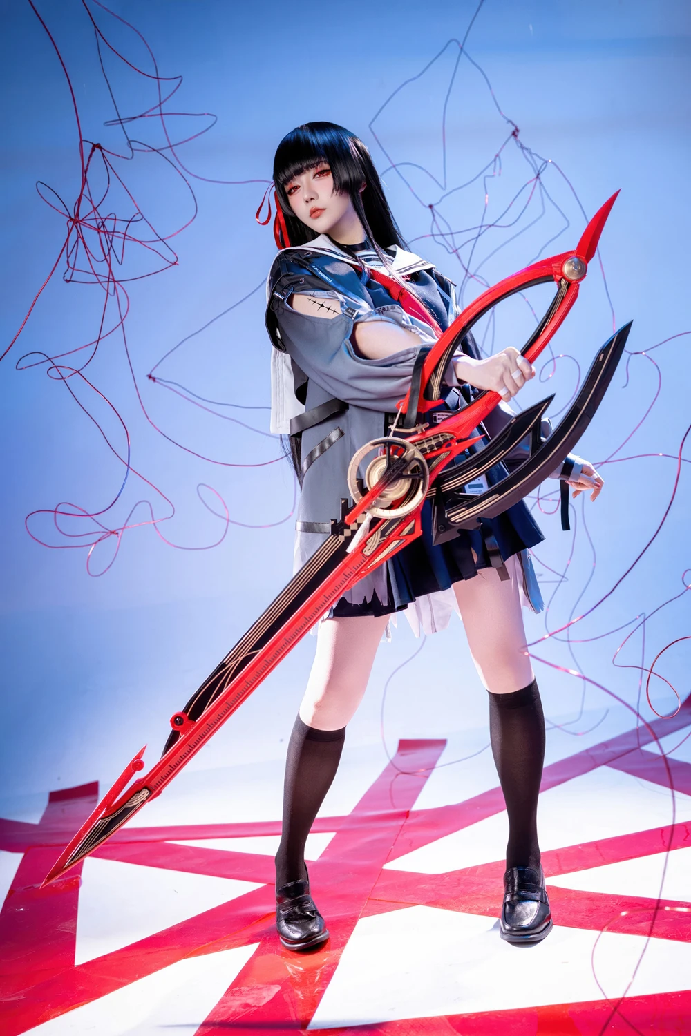 Cosplay 星之迟迟Hoshilily – 鸣潮 千咲 JK 4 Cosplay 星之迟迟Hoshilily – 鸣潮 千咲 JK