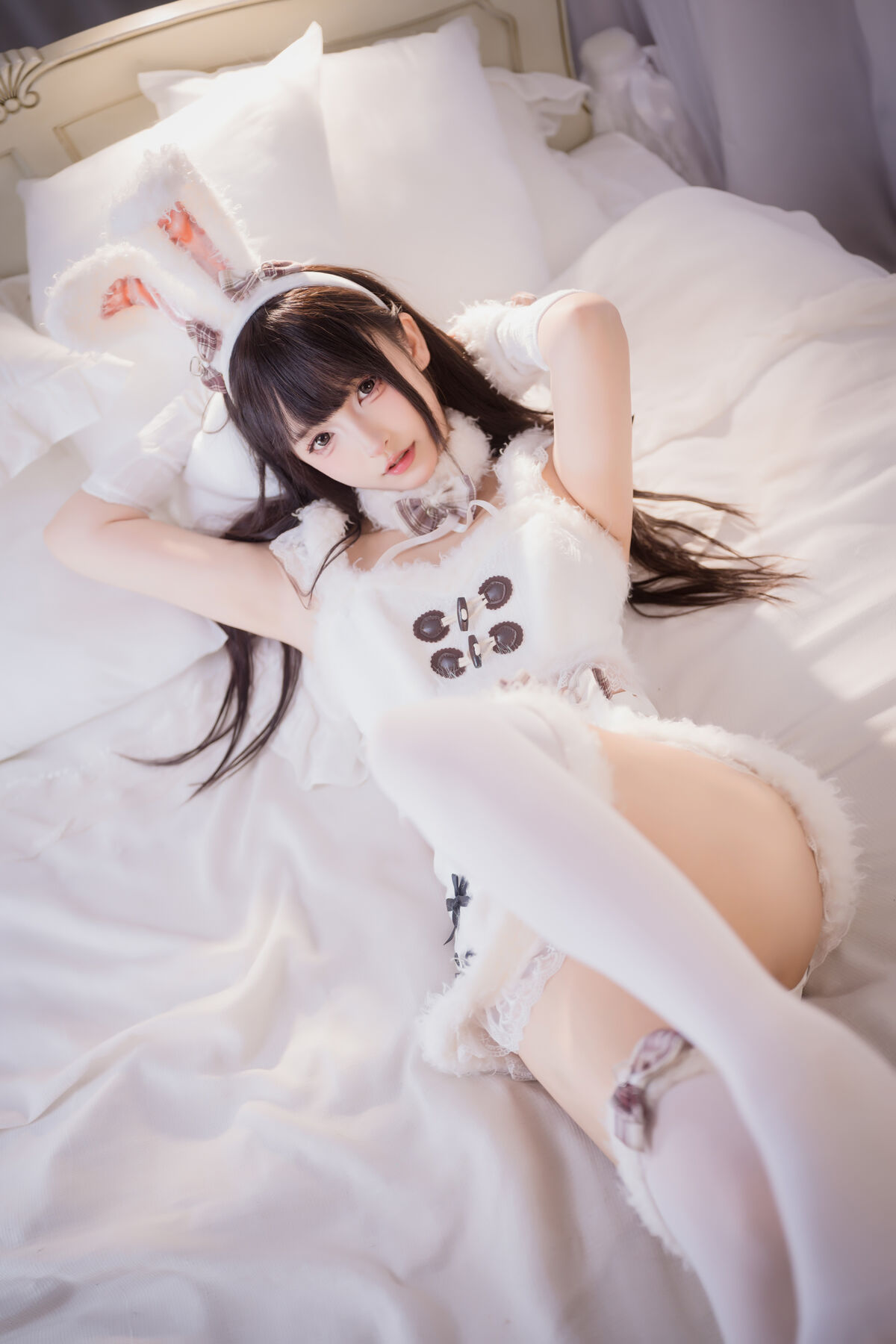 Coser@神楽坂真冬 - 毛绒白兔 6 Coser@神楽坂真冬 - 毛绒白兔