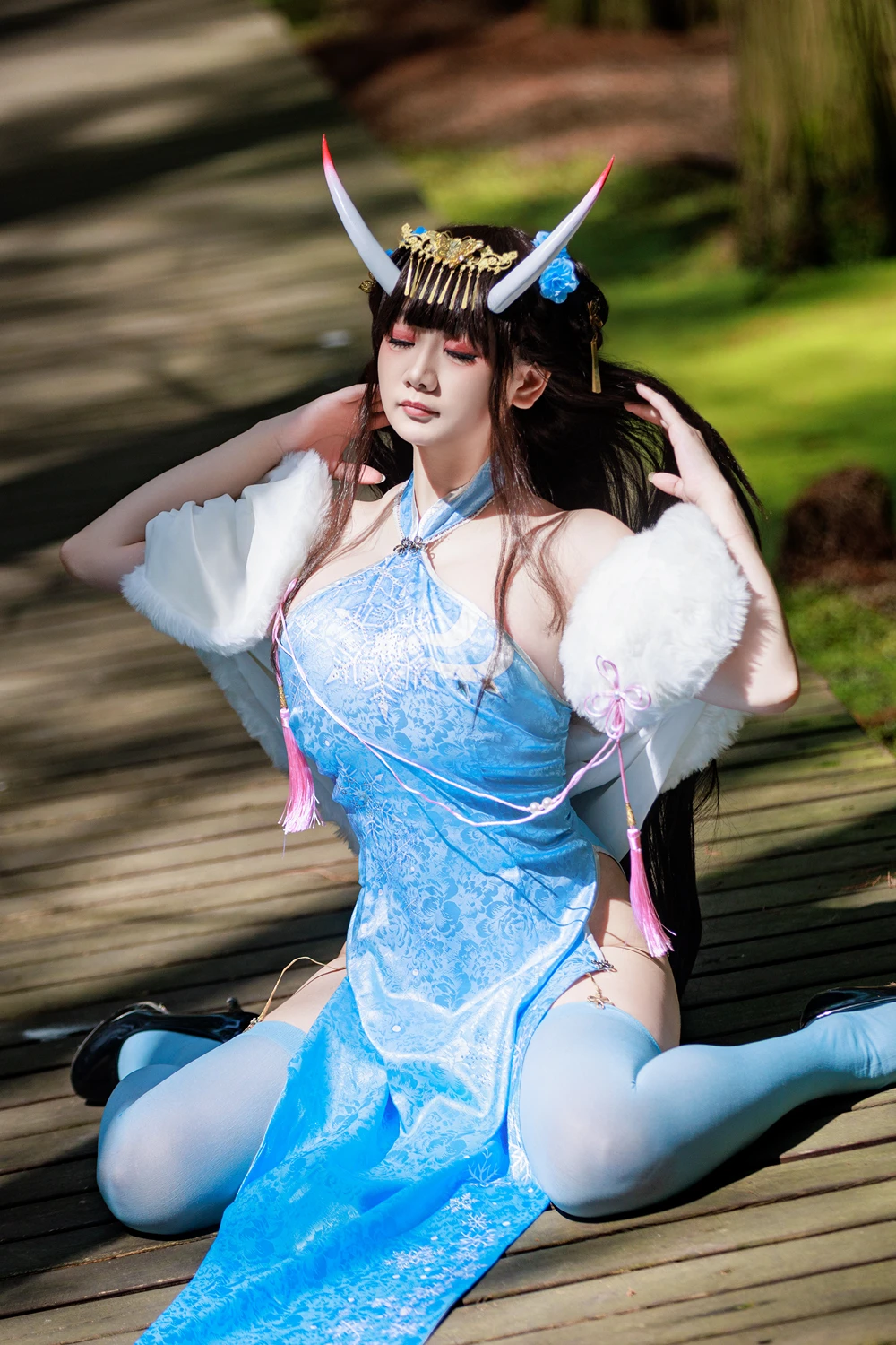 Cosplay 阿雪雪 – 能代旗袍 4 Cosplay 阿雪雪 – 能代旗袍