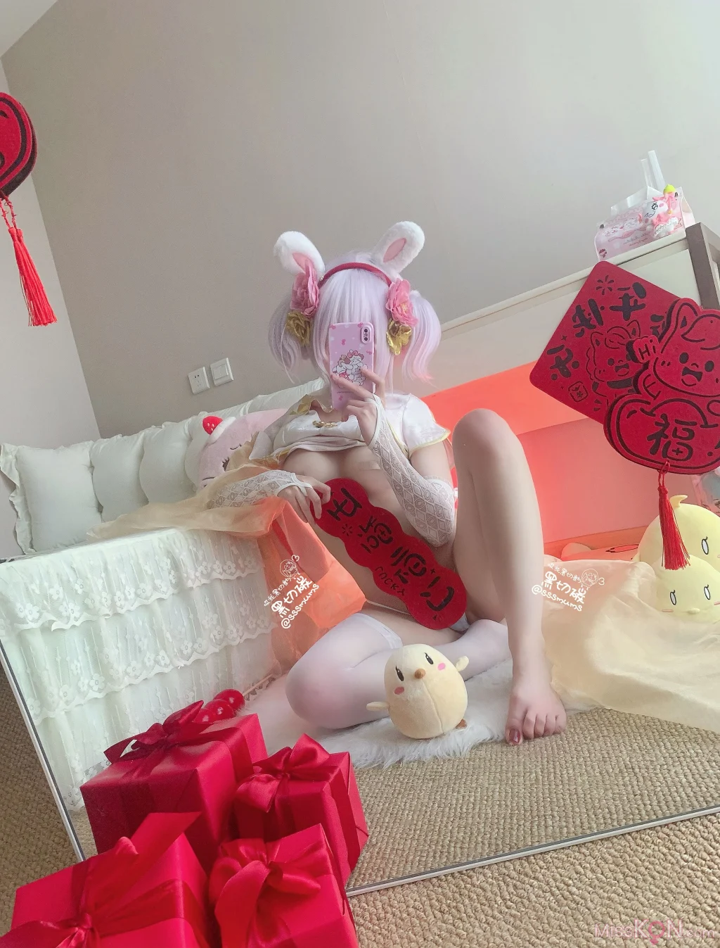 Coser@哎我黑切讷: 碧蓝航线拉菲新春旗袍五指袜 5 Coser@哎我黑切讷: 碧蓝航线拉菲新春旗袍五指袜