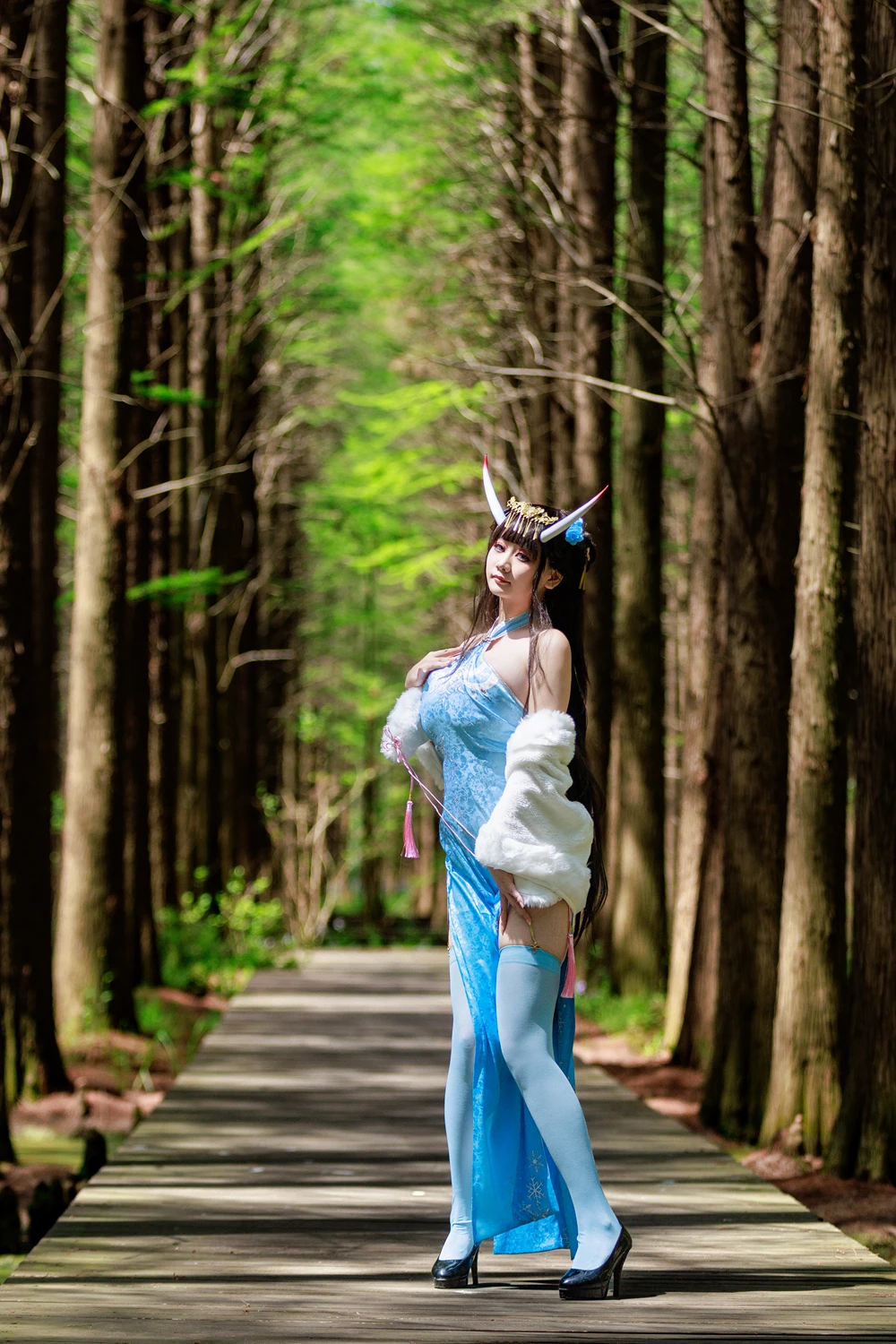 Cosplay 阿雪雪 – 能代旗袍 5 Cosplay 阿雪雪 – 能代旗袍