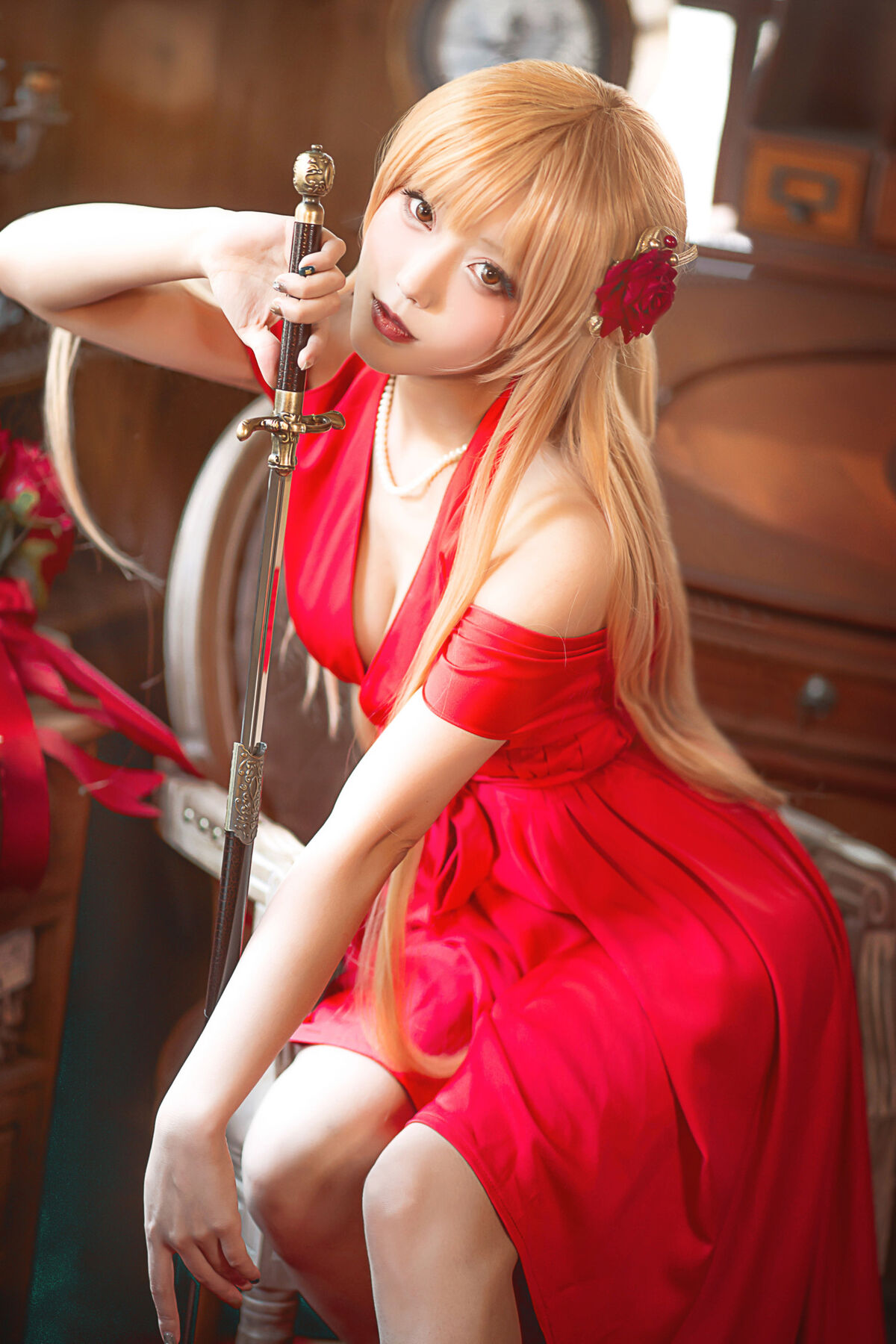 Coser@切切Celia - 刀剑神域 亚丝娜礼服 3 Coser@切切Celia - 刀剑神域 亚丝娜礼服