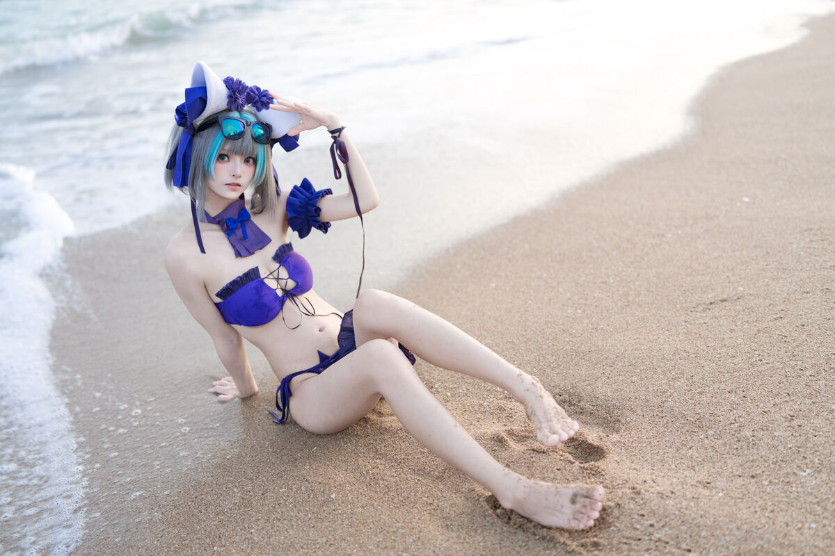 Coser@九柒喵 - 碧蓝航线 柴郡泳装 3 Coser@九柒喵 - 碧蓝航线 柴郡泳装