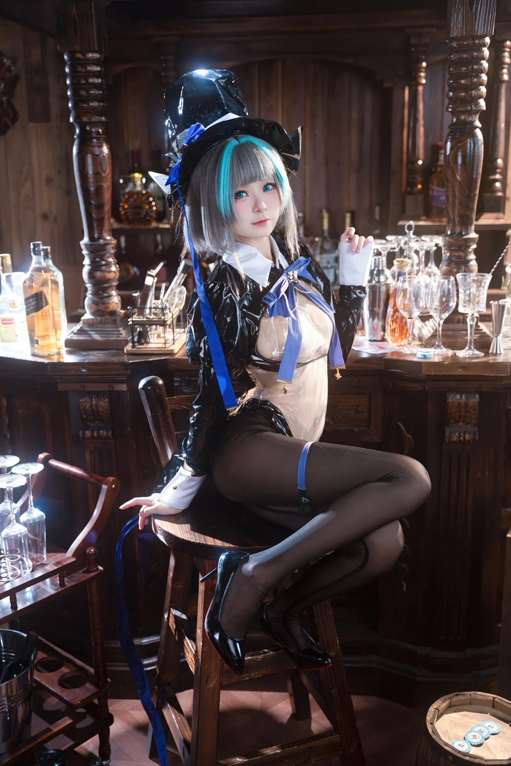 Cosplay 九柒喵 – 碧蓝航线 柴郡兔女郎 4 Cosplay 九柒喵 – 碧蓝航线 柴郡兔女郎