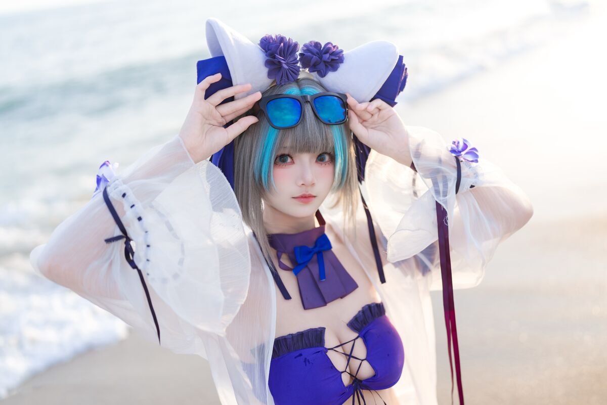 Coser@九柒喵 - 碧蓝航线 柴郡泳装 4 Coser@九柒喵 - 碧蓝航线 柴郡泳装