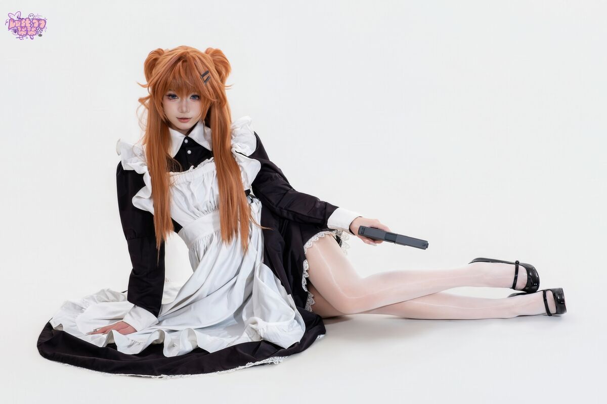 Coser@柒柒要乖哦 - EVA 明日香女仆 10 Coser@柒柒要乖哦 - EVA 明日香女仆