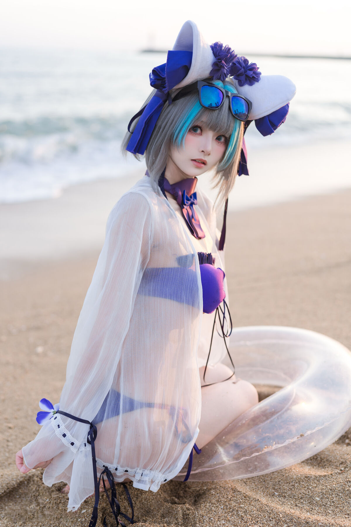 Coser@九柒喵 - 碧蓝航线 柴郡泳装 5 Coser@九柒喵 - 碧蓝航线 柴郡泳装