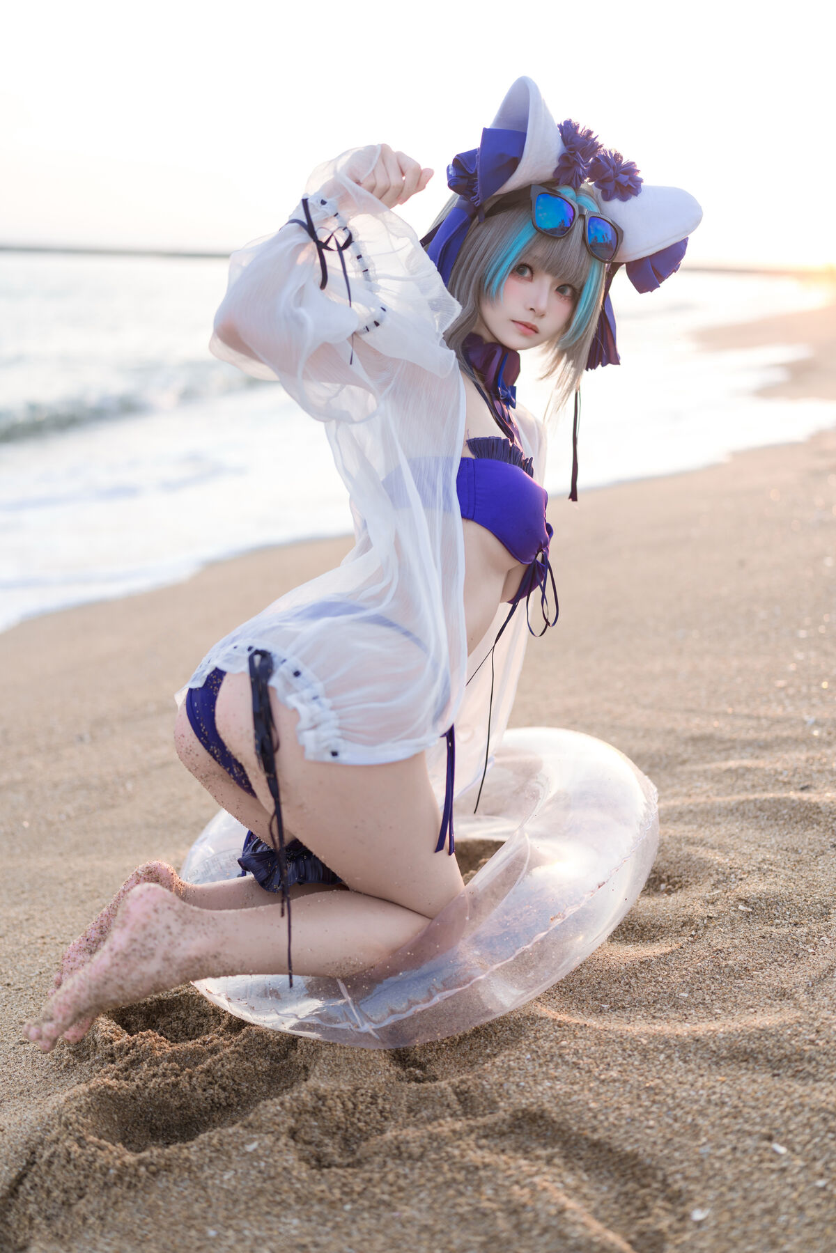 Coser@九柒喵 - 碧蓝航线 柴郡泳装 7 Coser@九柒喵 - 碧蓝航线 柴郡泳装