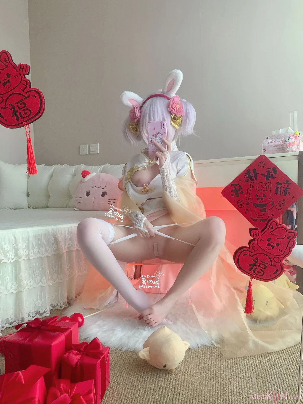 Coser@哎我黑切讷: 碧蓝航线拉菲新春旗袍五指袜 10 Coser@哎我黑切讷: 碧蓝航线拉菲新春旗袍五指袜