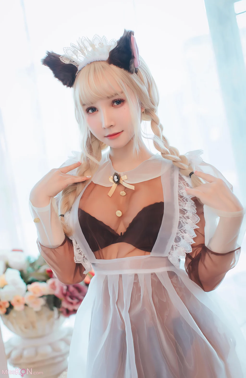 Coser@羽生三未 & 一千只猫薄荷: 透明女仆 7 Coser@羽生三未 & 一千只猫薄荷: 透明女仆