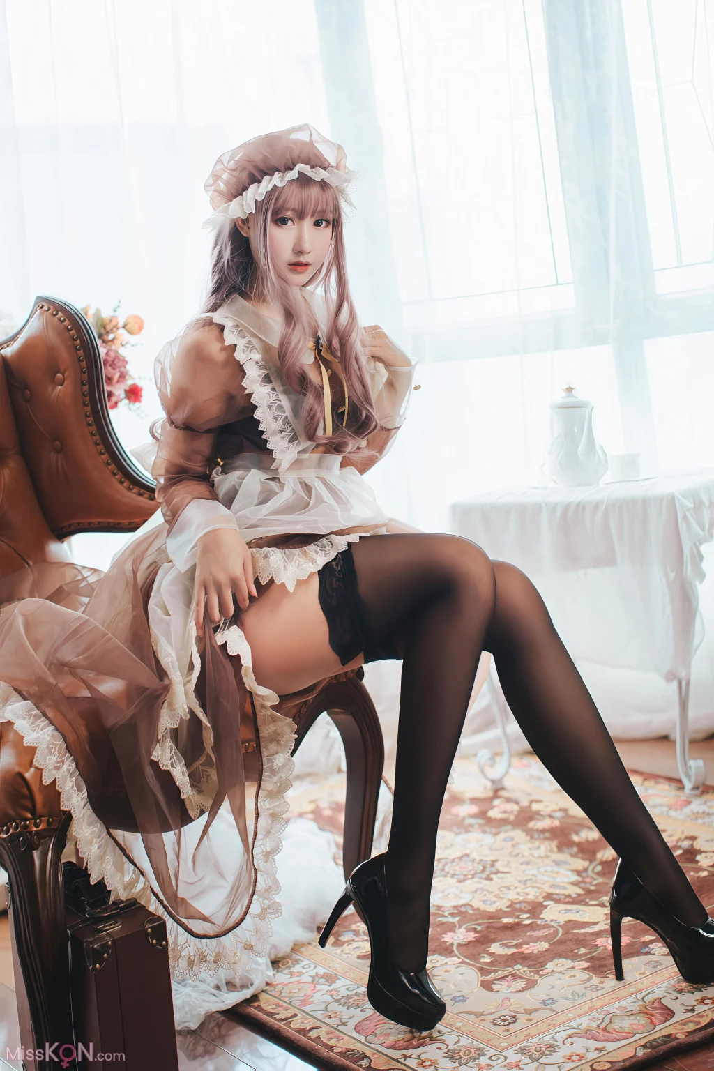 Coser@羽生三未 & 一千只猫薄荷: 透明女仆 4 Coser@羽生三未 & 一千只猫薄荷: 透明女仆