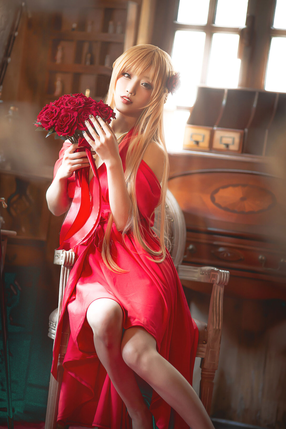 Coser@切切Celia - 刀剑神域 亚丝娜礼服 4 Coser@切切Celia - 刀剑神域 亚丝娜礼服