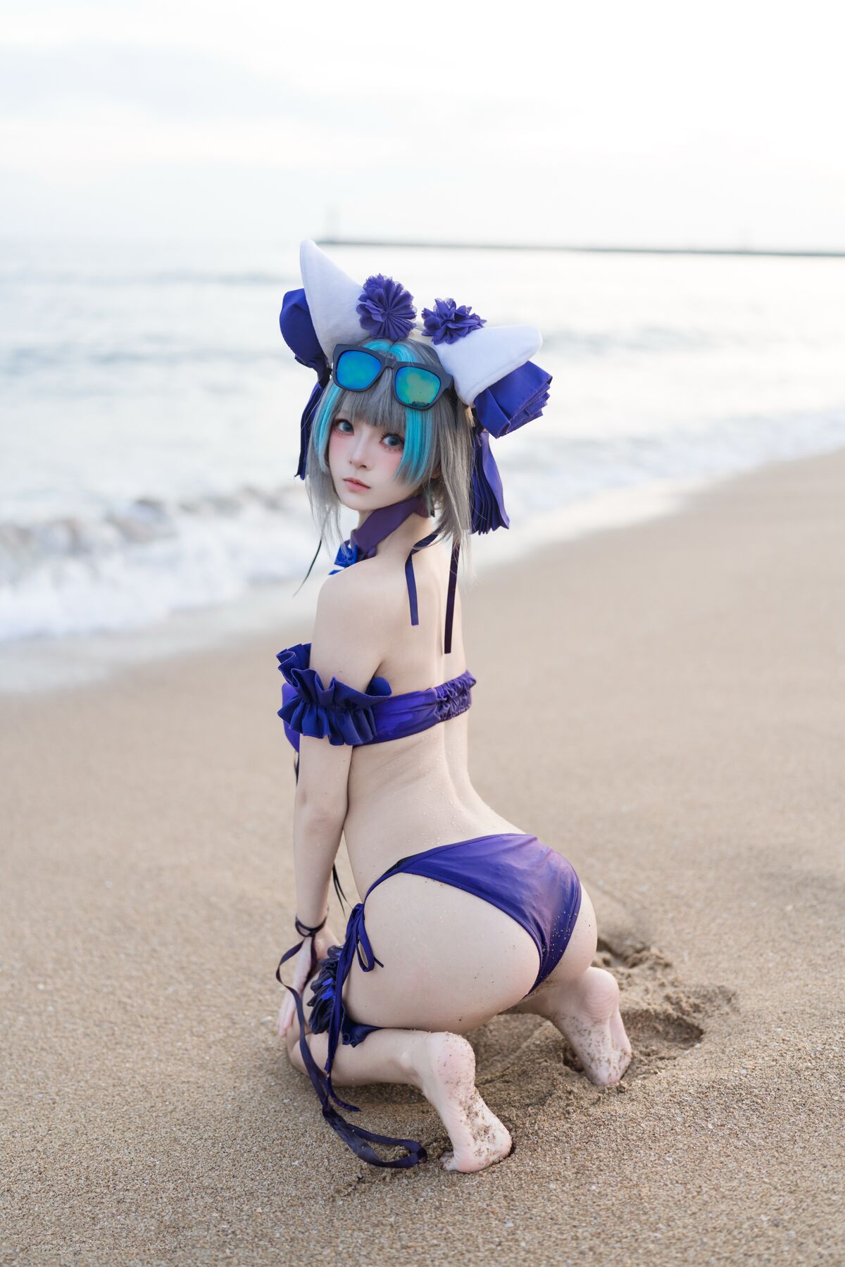 Coser@九柒喵 - 碧蓝航线 柴郡泳装 10 Coser@九柒喵 - 碧蓝航线 柴郡泳装