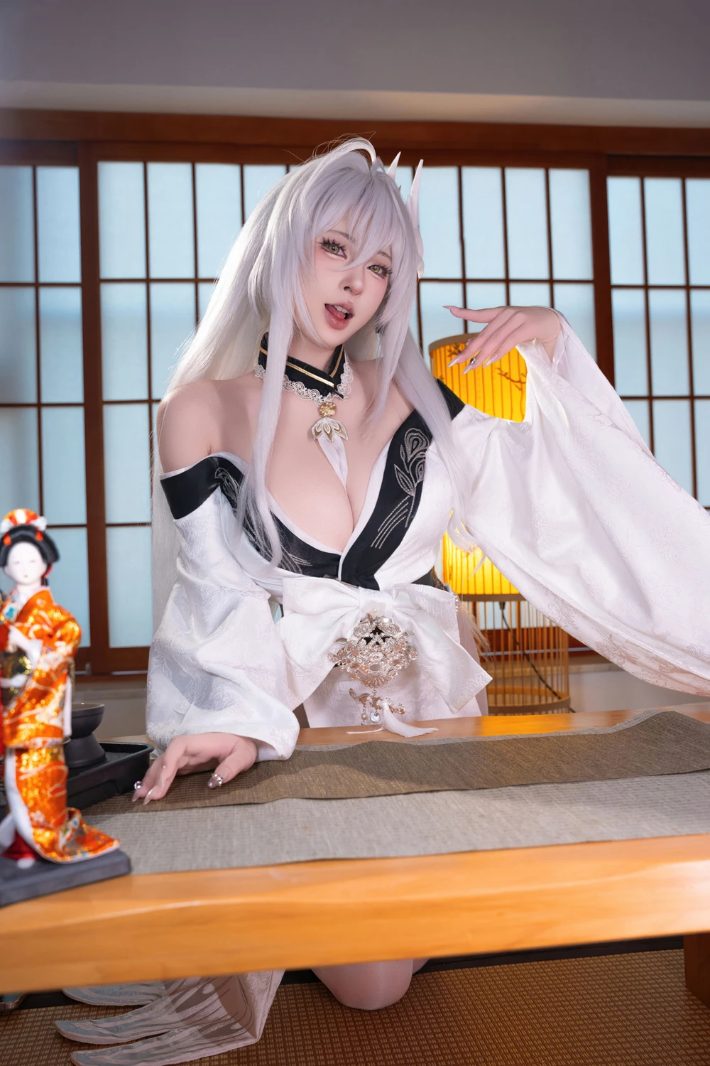 Cosplay 清水由乃 – 碧蓝航线 白凤和服 3 Cosplay 清水由乃 – 碧蓝航线 白凤和服