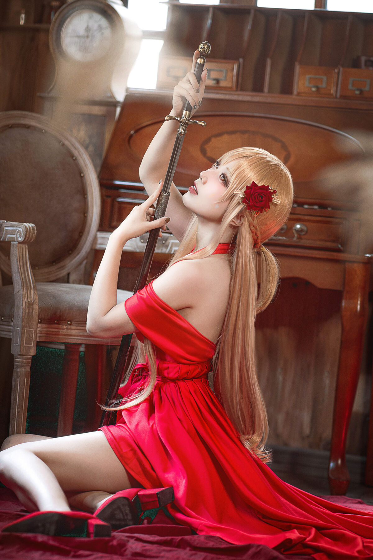 Coser@切切Celia - 刀剑神域 亚丝娜礼服 5 Coser@切切Celia - 刀剑神域 亚丝娜礼服