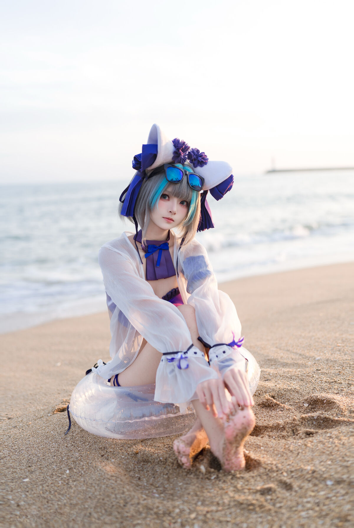 Coser@九柒喵 - 碧蓝航线 柴郡泳装 13 Coser@九柒喵 - 碧蓝航线 柴郡泳装