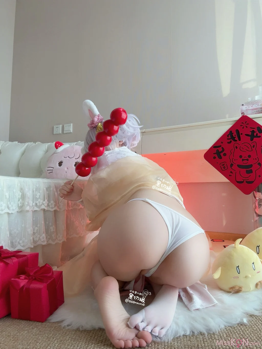 Coser@哎我黑切讷: 碧蓝航线拉菲新春旗袍五指袜 15 Coser@哎我黑切讷: 碧蓝航线拉菲新春旗袍五指袜