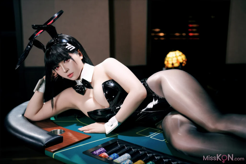 Coser@半半子: 蔚蓝档案 调月莉音兔女郎 17 Coser@半半子: 蔚蓝档案 调月莉音兔女郎