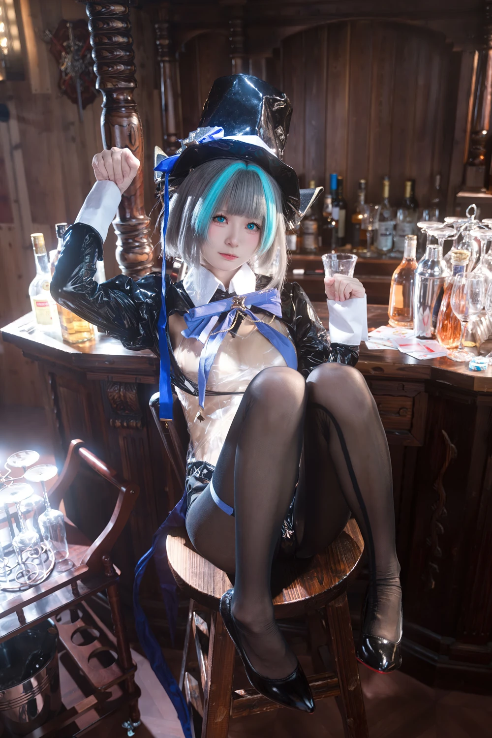 Cosplay 九柒喵 – 碧蓝航线 柴郡兔女郎 7 Cosplay 九柒喵 – 碧蓝航线 柴郡兔女郎