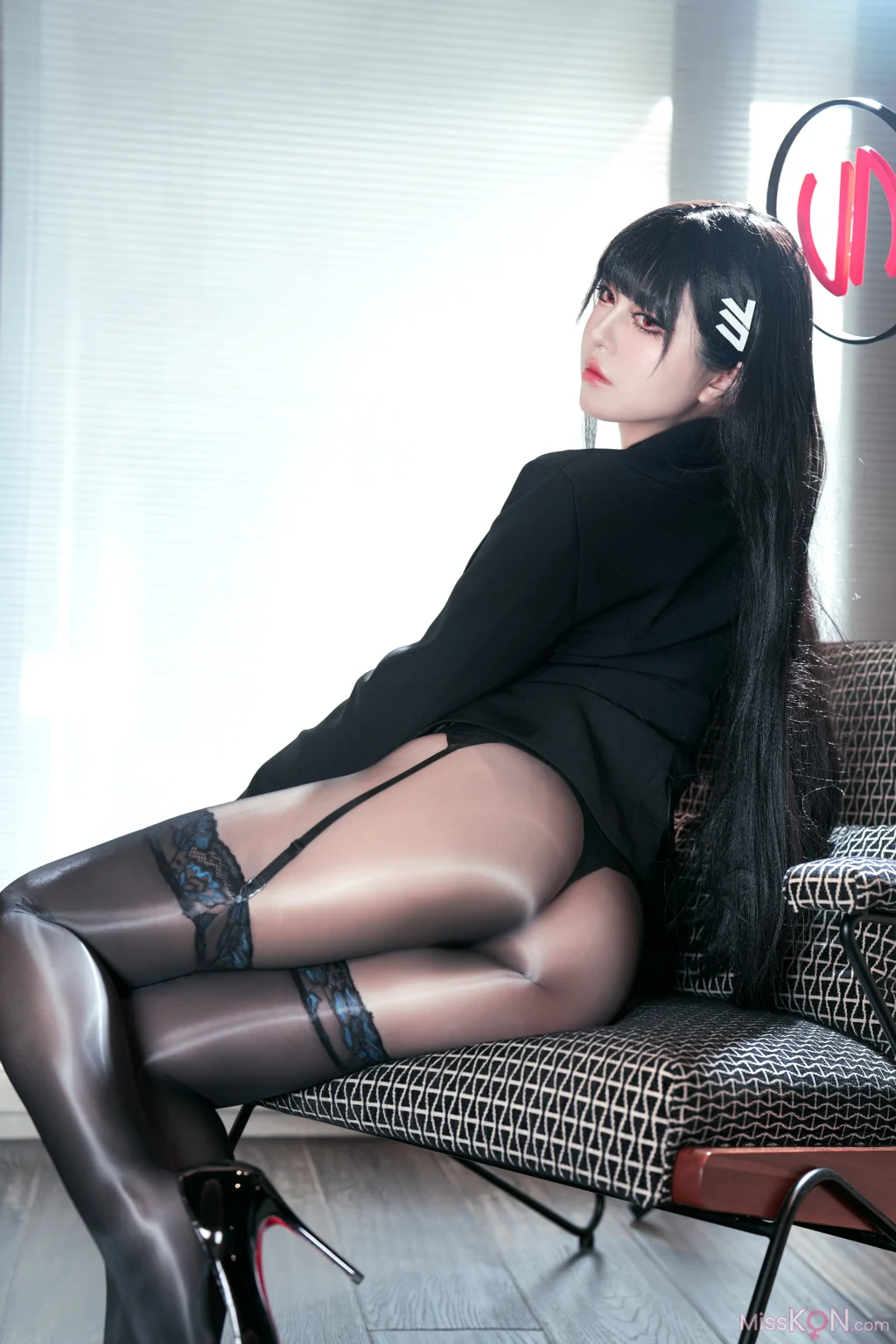 Coser@半半子: 蔚蓝档案 调月莉音 内衣OL 14 Coser@半半子: 蔚蓝档案 调月莉音 内衣OL