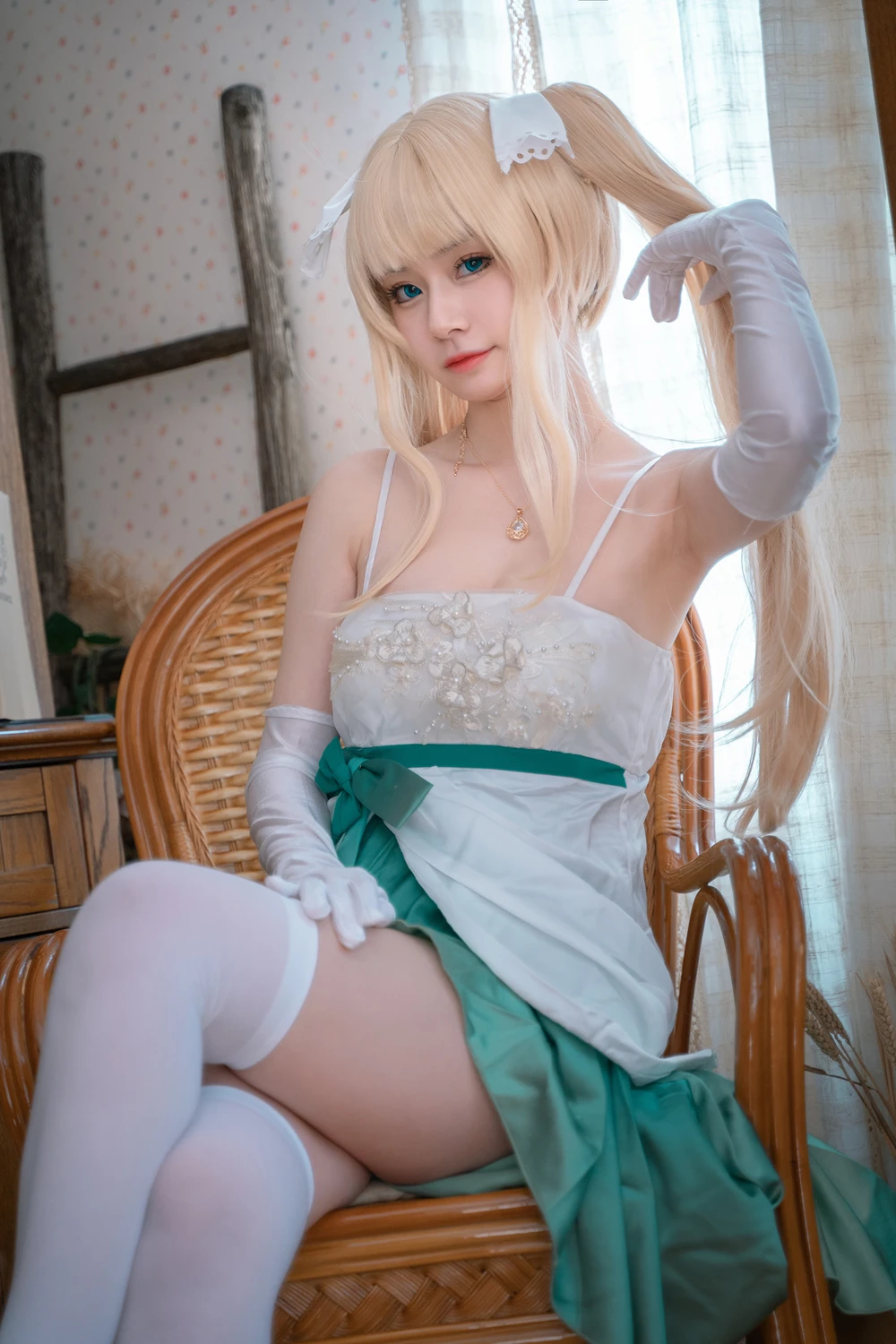 Cosplay 猫大人 – 初音白兔×猫大人 & 礼服26