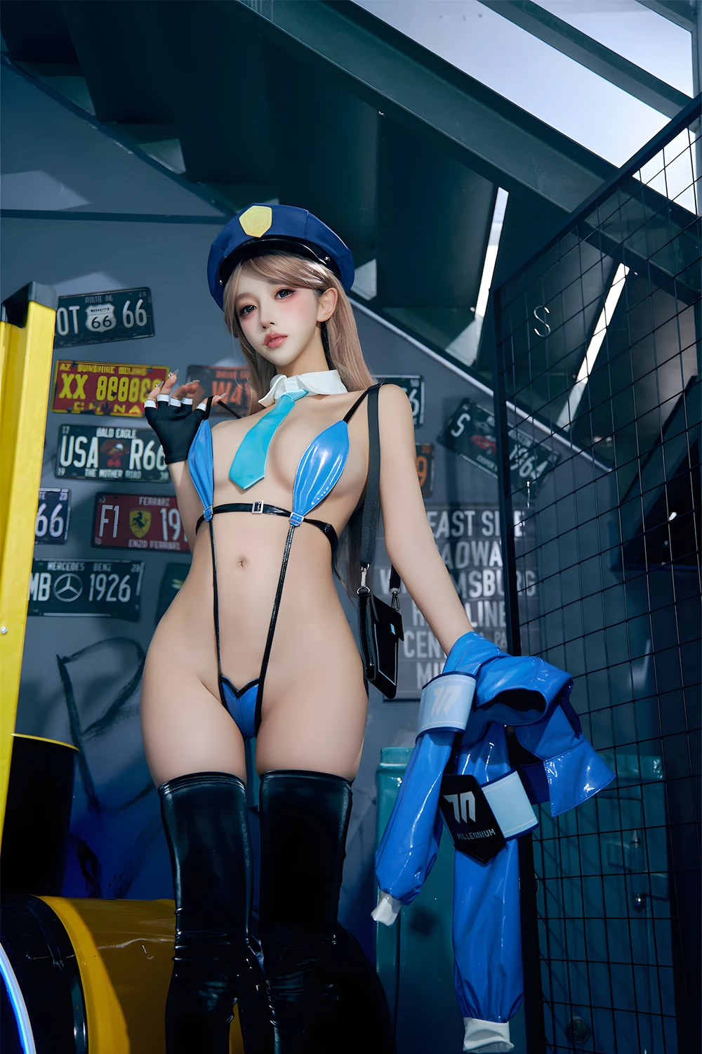 Cosplay 过期米线线喵 – 女警 13 Cosplay 过期米线线喵 – 女警