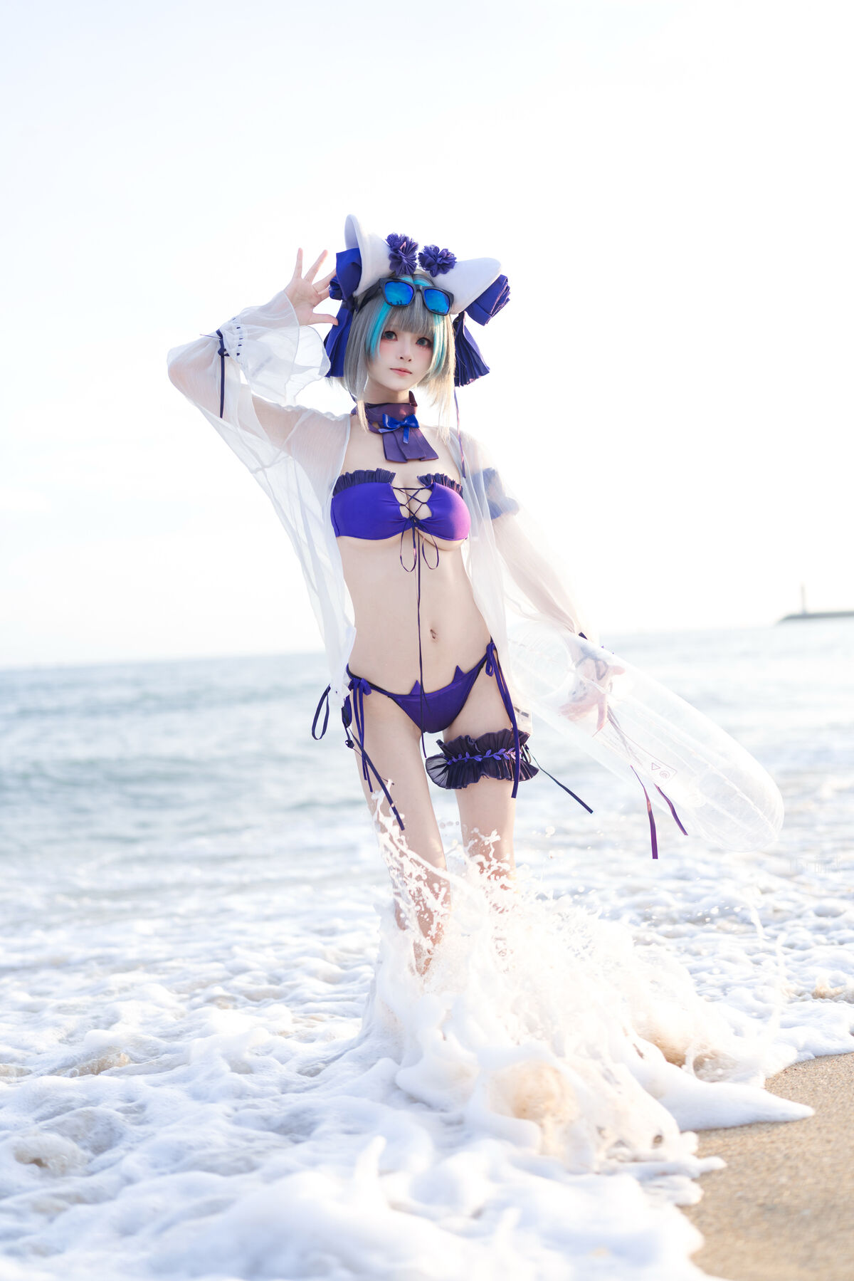 Coser@九柒喵 - 碧蓝航线 柴郡泳装 14 Coser@九柒喵 - 碧蓝航线 柴郡泳装