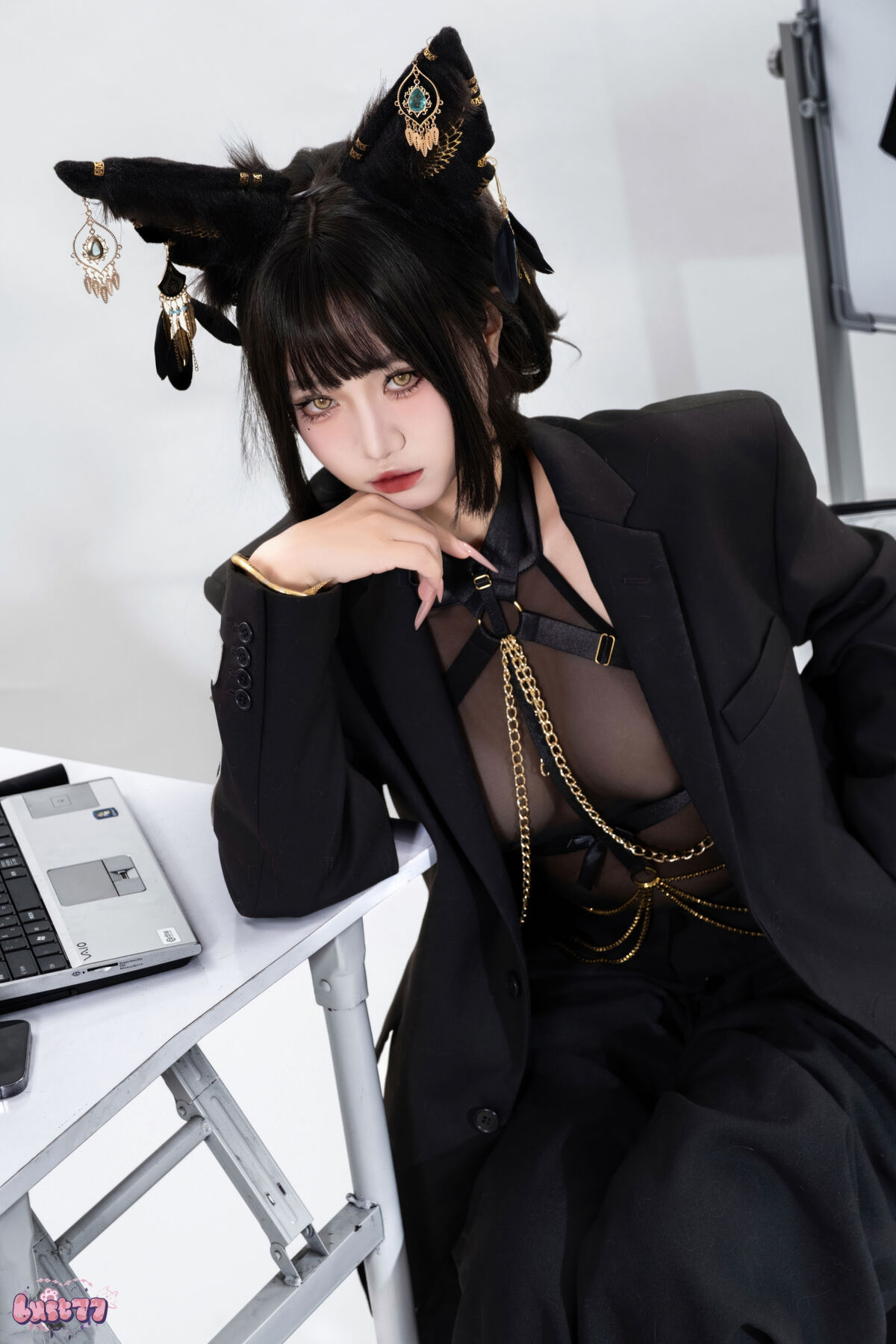 Coser@柒柒要乖哦 - 黑-阿努比斯 Part03 31 Coser@柒柒要乖哦 - 黑-阿努比斯 Part03