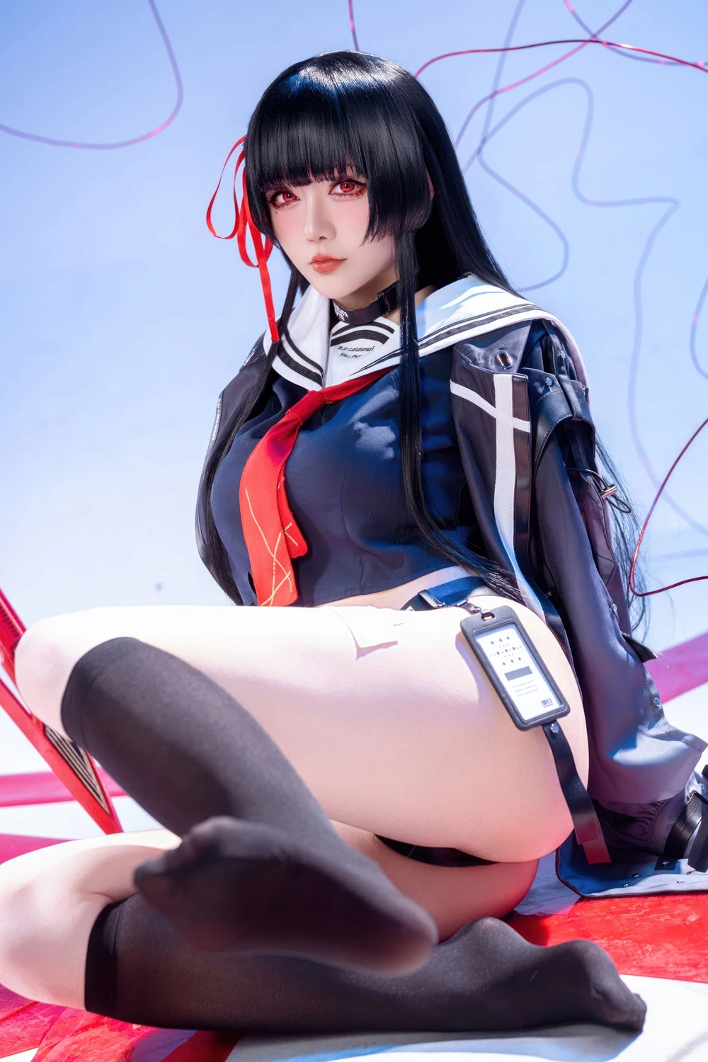 Cosplay 星之迟迟Hoshilily – 鸣潮 千咲 JK 8 Cosplay 星之迟迟Hoshilily – 鸣潮 千咲 JK