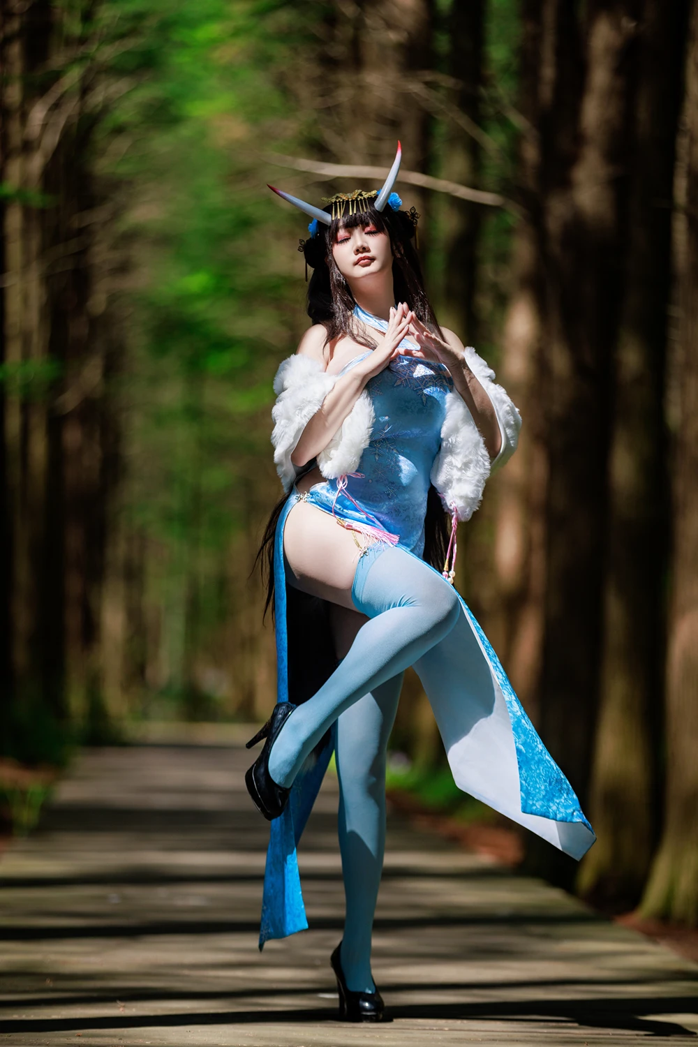 Cosplay 阿雪雪 – 能代旗袍 10 Cosplay 阿雪雪 – 能代旗袍