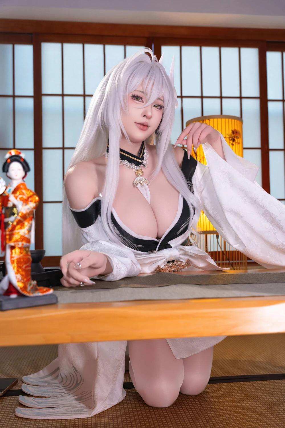 Cosplay 清水由乃 – 碧蓝航线 白凤和服 9 Cosplay 清水由乃 – 碧蓝航线 白凤和服