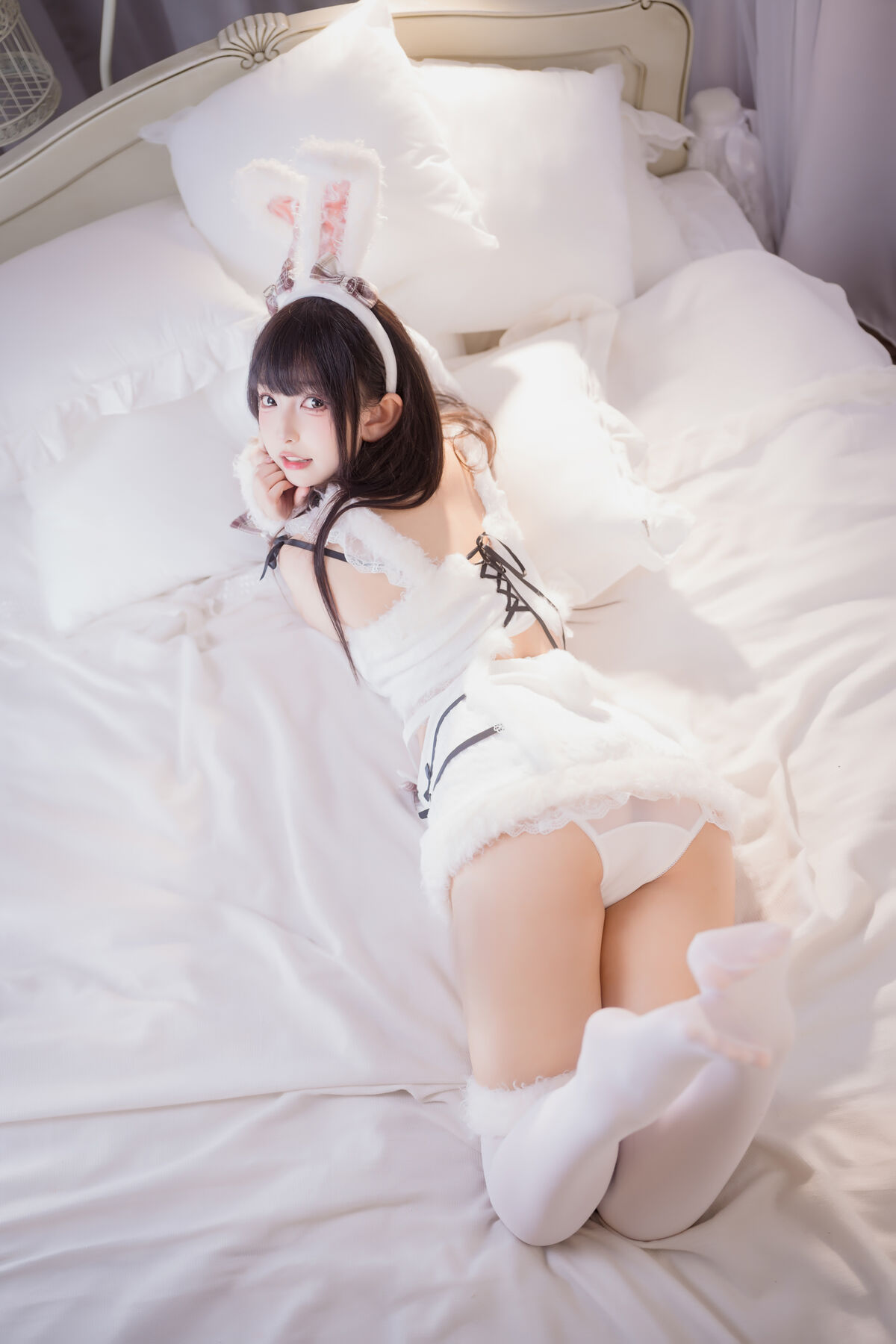 Coser@神楽坂真冬 - 毛绒白兔 53 Coser@神楽坂真冬 - 毛绒白兔