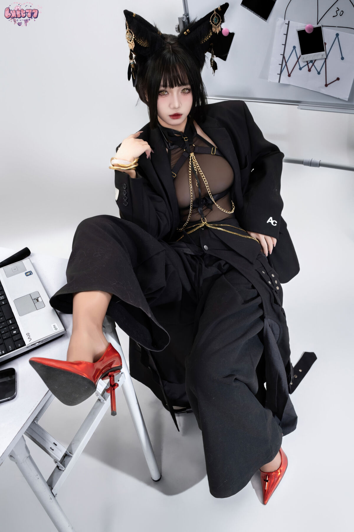 Coser@柒柒要乖哦 - 黑-阿努比斯 Part02 35 Coser@柒柒要乖哦 - 黑-阿努比斯 Part02
