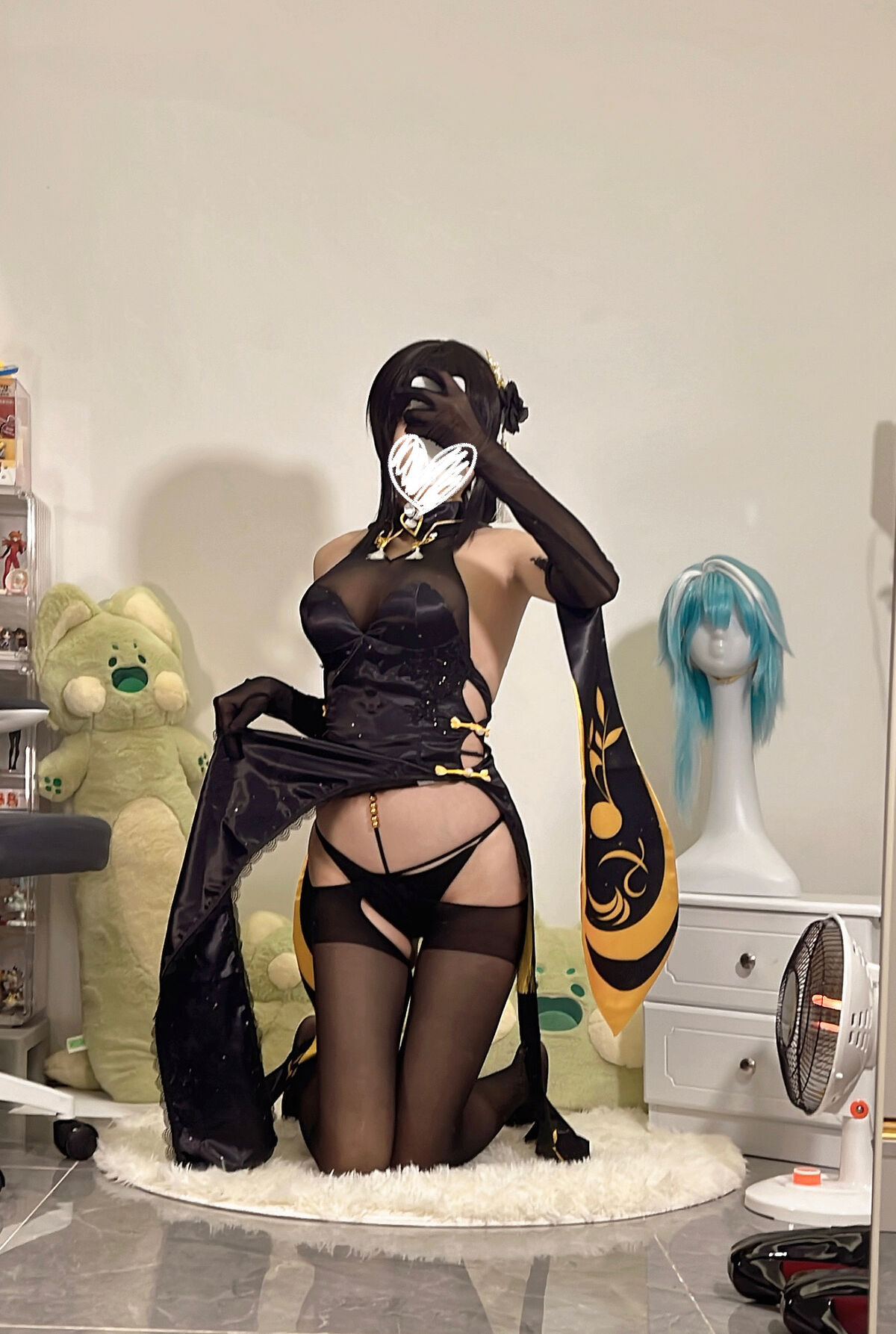 Coser@无影喵喵Ghost - 镇海黑旗袍 Part01 51 Coser@无影喵喵Ghost - 镇海黑旗袍 Part01