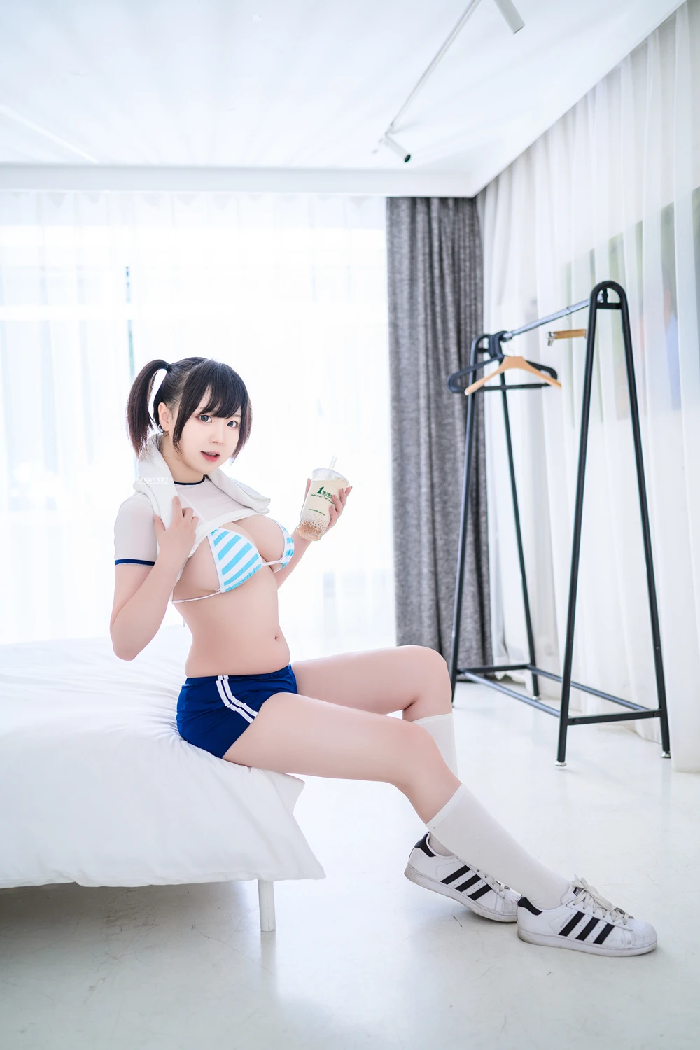 Cosplay 皮皮奶可可爱了啦 – 透视体操服 7 Cosplay 皮皮奶可可爱了啦 – 透视体操服