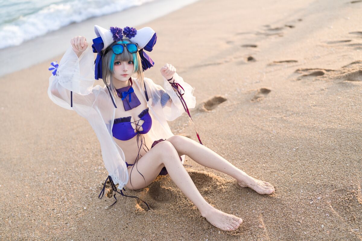 Coser@九柒喵 - 碧蓝航线 柴郡泳装 15 Coser@九柒喵 - 碧蓝航线 柴郡泳装