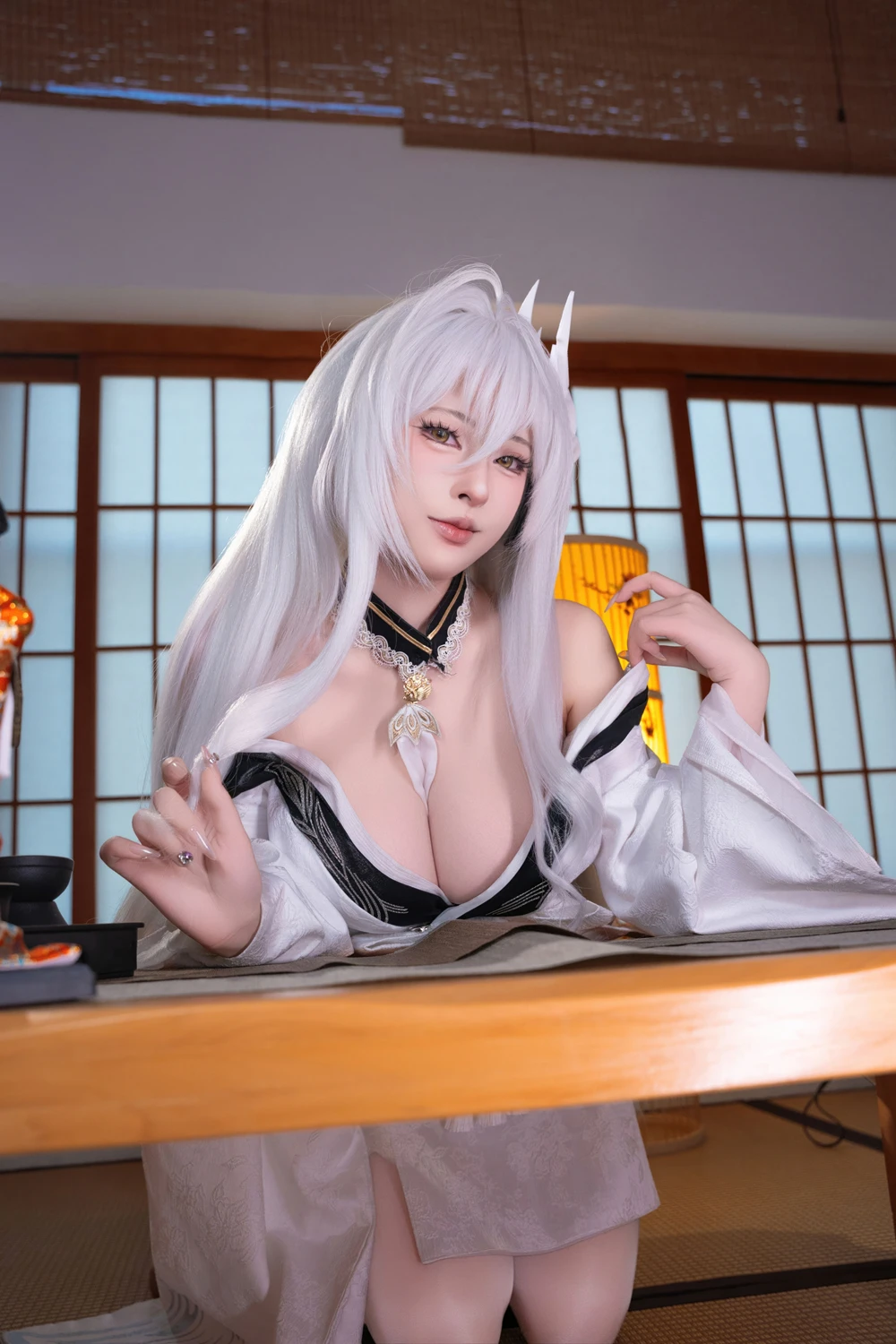 Cosplay 清水由乃 – 碧蓝航线 白凤和服 10 Cosplay 清水由乃 – 碧蓝航线 白凤和服