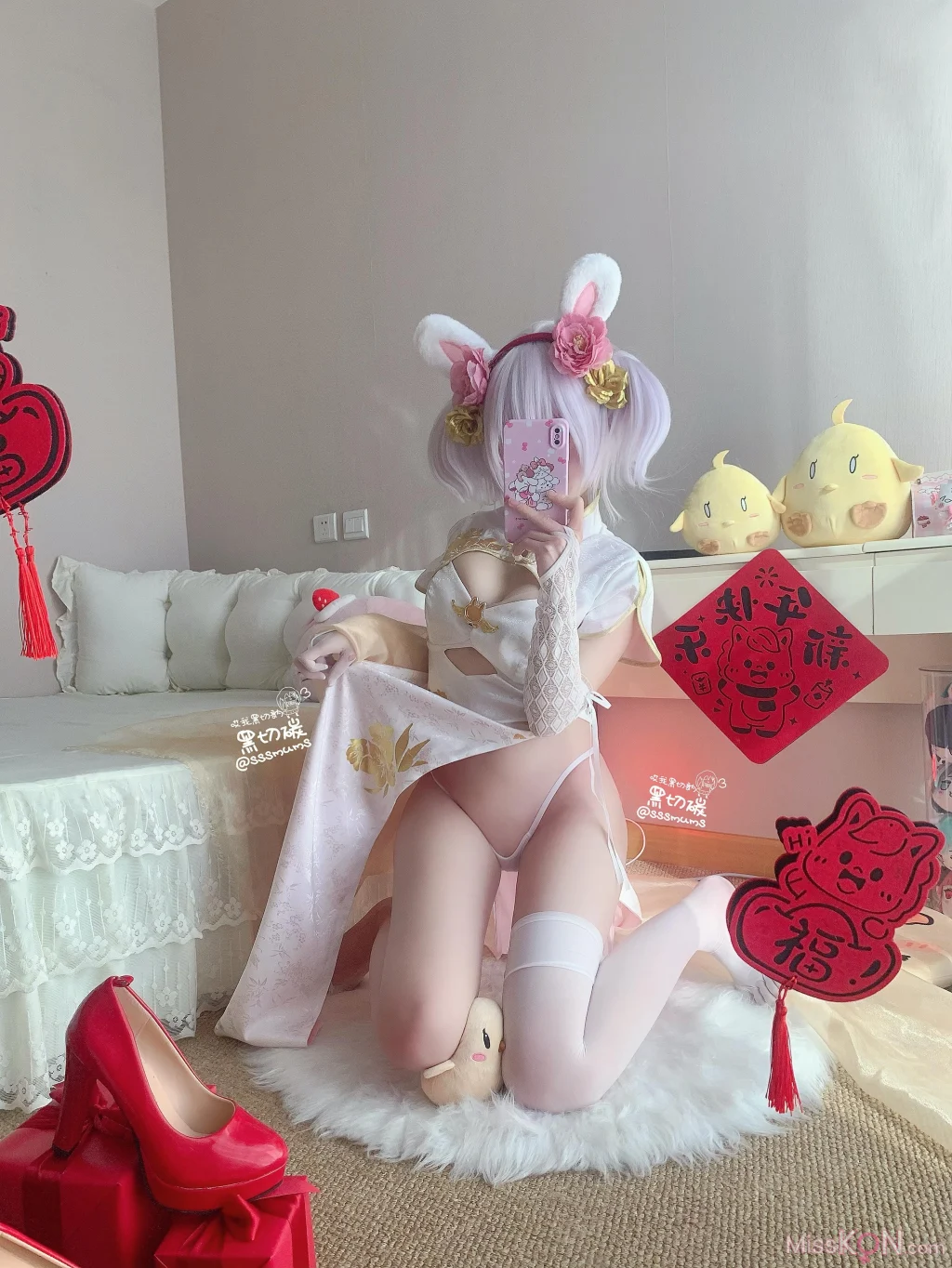 Coser@哎我黑切讷: 碧蓝航线拉菲新春旗袍五指袜 19 Coser@哎我黑切讷: 碧蓝航线拉菲新春旗袍五指袜