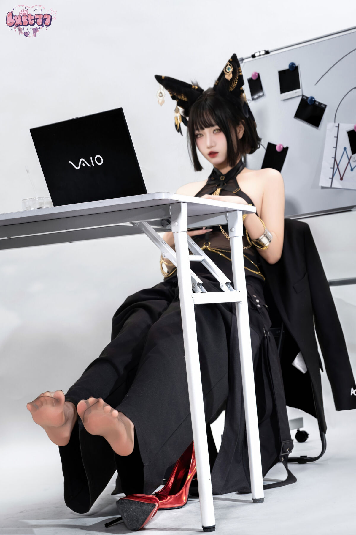 Coser@柒柒要乖哦 - 黑-阿努比斯 Part02 37 Coser@柒柒要乖哦 - 黑-阿努比斯 Part02