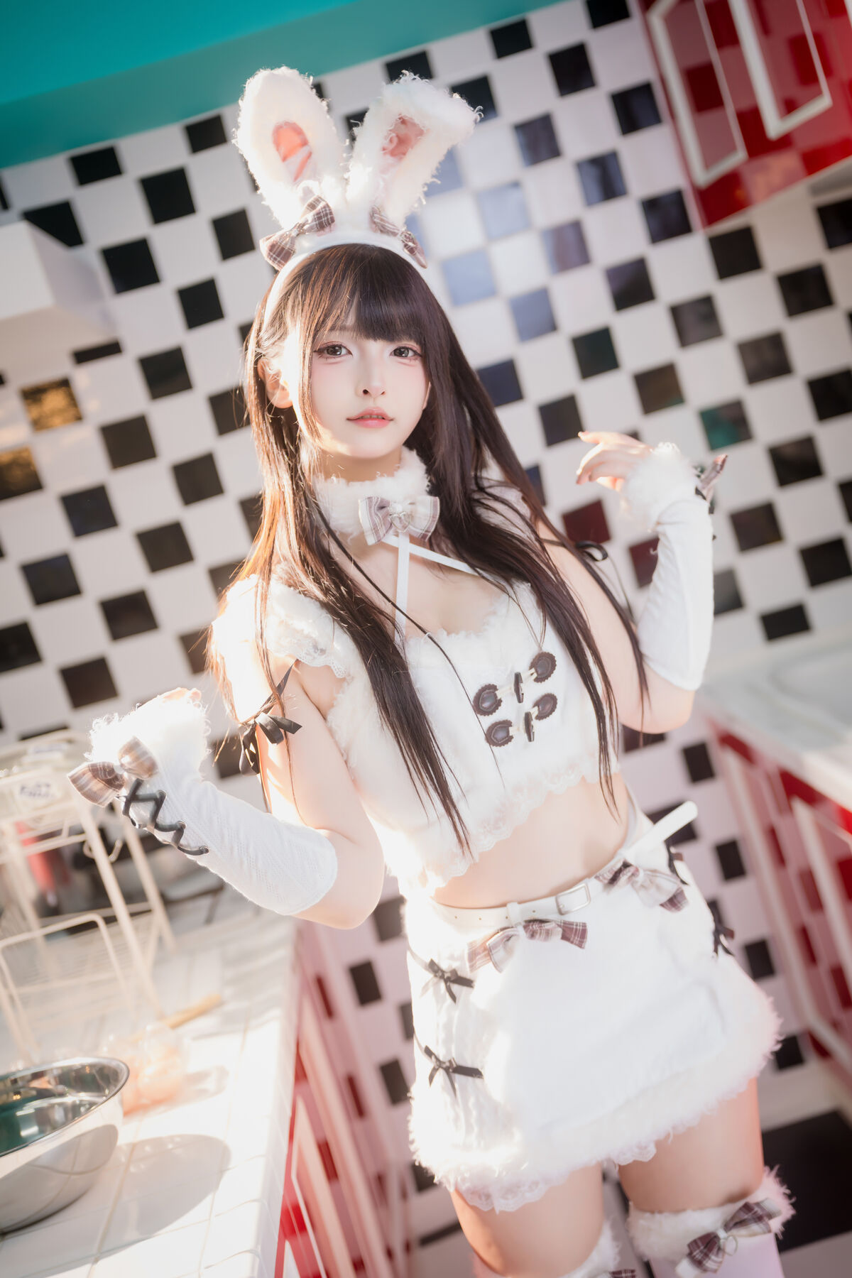 Coser@神楽坂真冬 - 毛绒白兔 60 Coser@神楽坂真冬 - 毛绒白兔