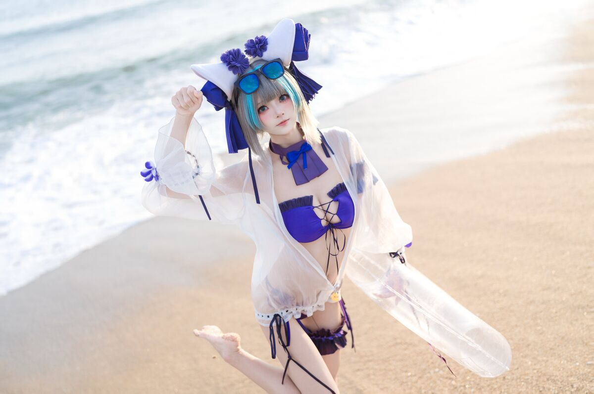 Coser@九柒喵 - 碧蓝航线 柴郡泳装 17 Coser@九柒喵 - 碧蓝航线 柴郡泳装
