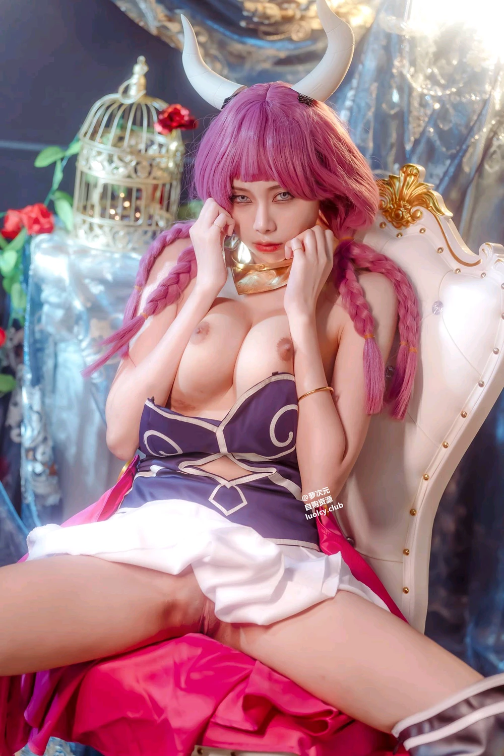 Cosplay Haruka_ハルカ – 阿烏拉給我脫掉!|雙女神的秘密快樂時光