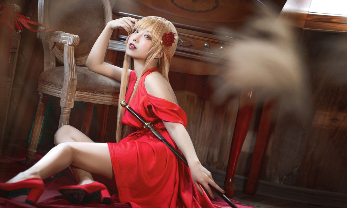 Coser@切切Celia - 刀剑神域 亚丝娜礼服 20 Coser@切切Celia - 刀剑神域 亚丝娜礼服