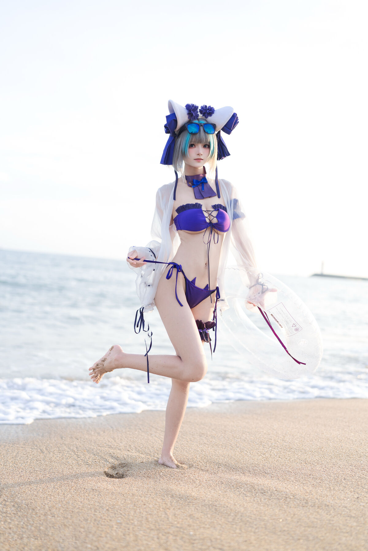 Coser@九柒喵 - 碧蓝航线 柴郡泳装 21 Coser@九柒喵 - 碧蓝航线 柴郡泳装