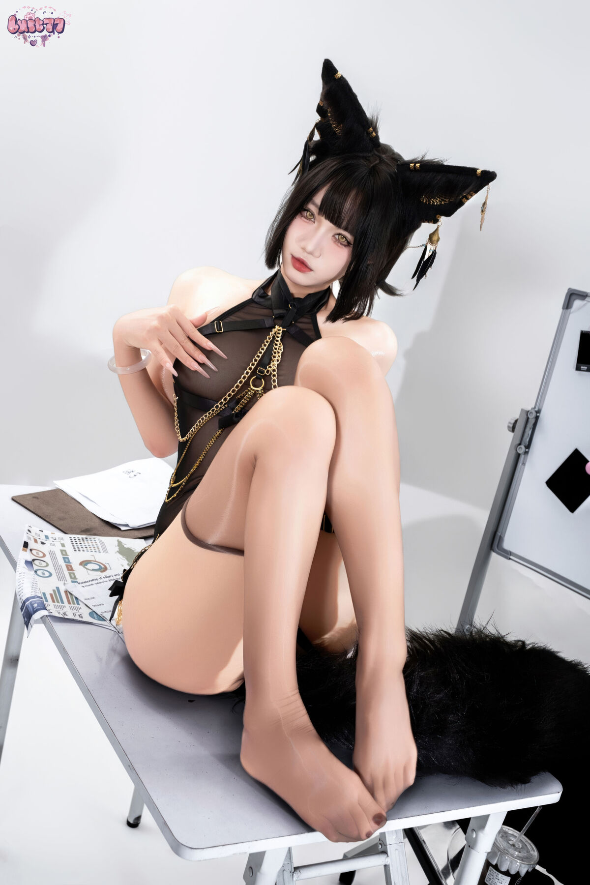 Coser@柒柒要乖哦 - 黑-阿努比斯 Part03 48 Coser@柒柒要乖哦 - 黑-阿努比斯 Part03