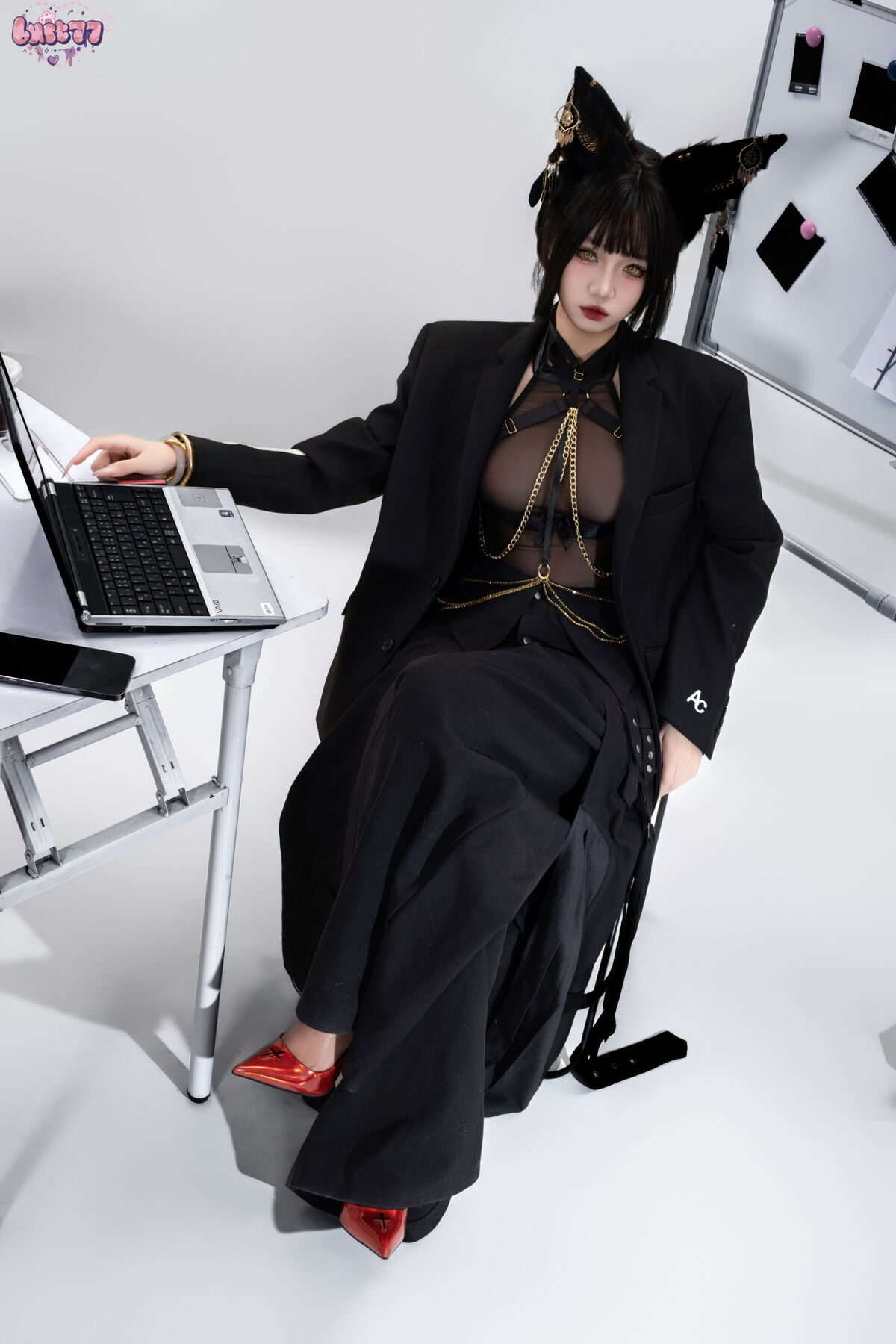 Coser@柒柒要乖哦 - 黑-阿努比斯 Part01 49 Coser@柒柒要乖哦 - 黑-阿努比斯 Part01