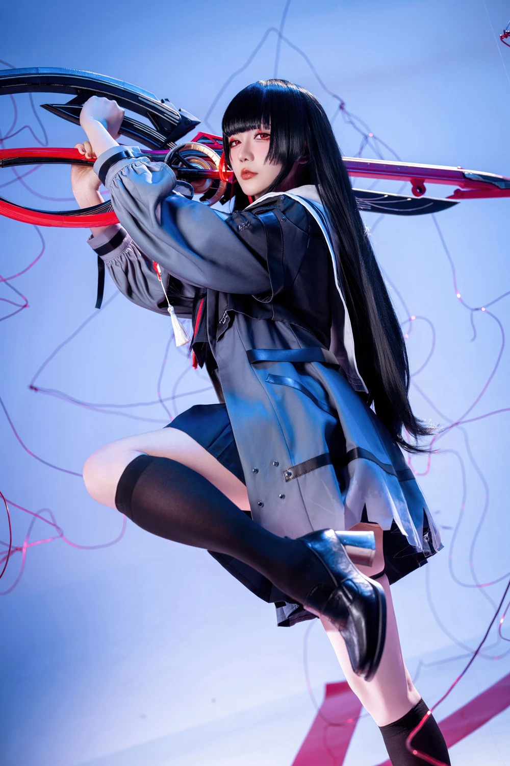 Cosplay 星之迟迟Hoshilily – 鸣潮 千咲 JK 12 Cosplay 星之迟迟Hoshilily – 鸣潮 千咲 JK
