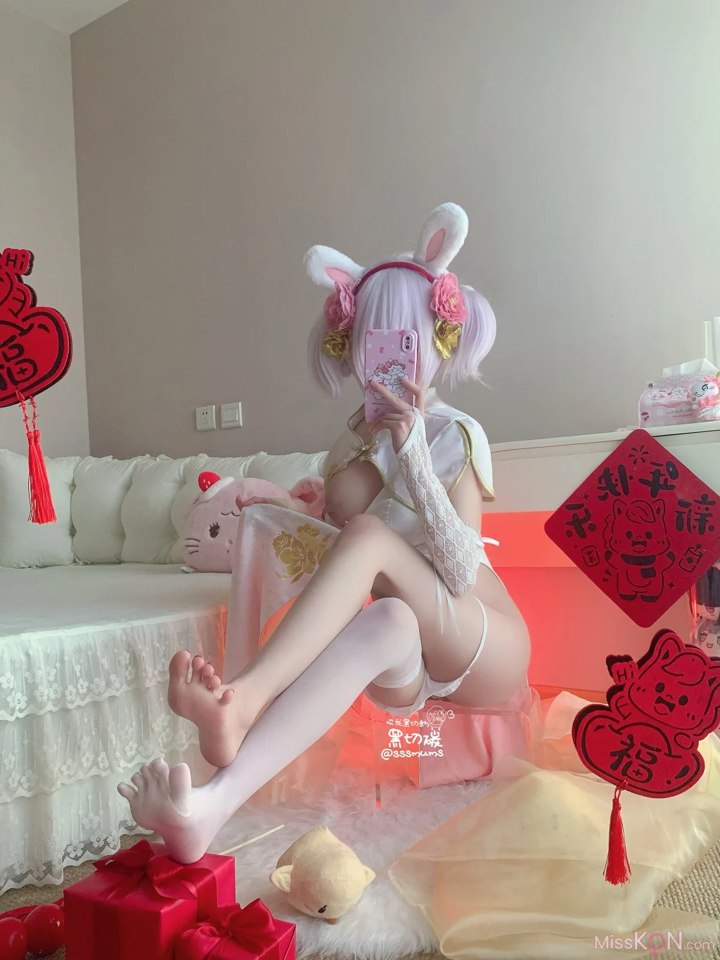 Coser@哎我黑切讷: 碧蓝航线拉菲新春旗袍五指袜 24 Coser@哎我黑切讷: 碧蓝航线拉菲新春旗袍五指袜